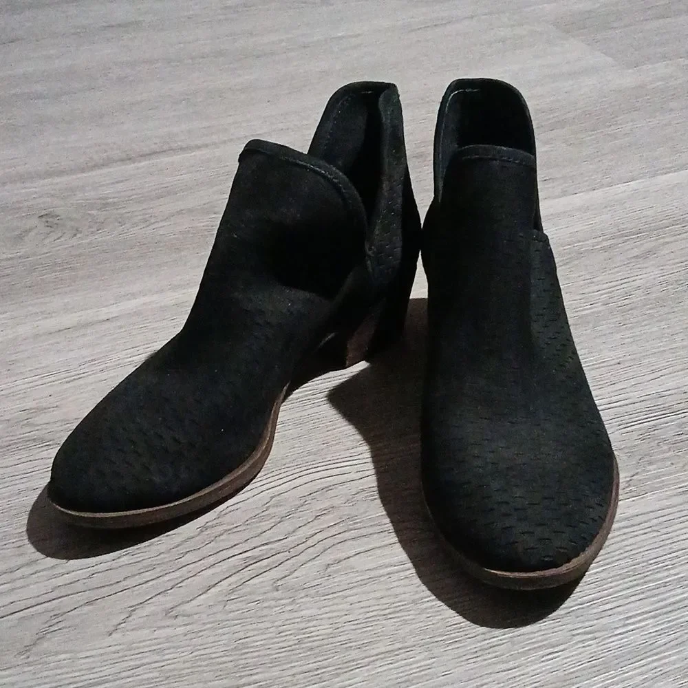 Lucky Brand Black Women's Ankle Boots booties Sz 6 EUC